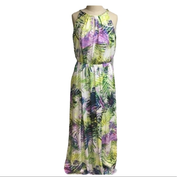 JENNIFER LOPEZ Tropical Maxi Dress M NWT - Picture 11 of 11